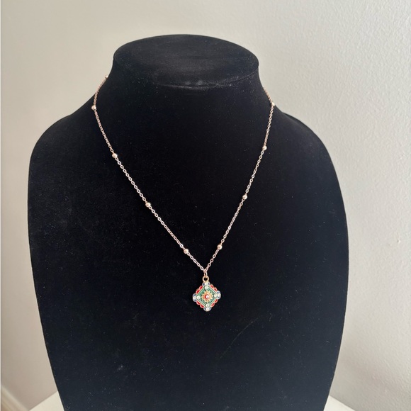 Jewelry - Delicate Multicolor Pendant Necklace - Women's Jewelry